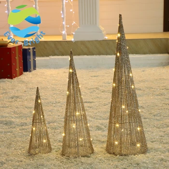 3set Christmas Tree Cone Light 3d Led Motif Outdoor Cone Tree Tree