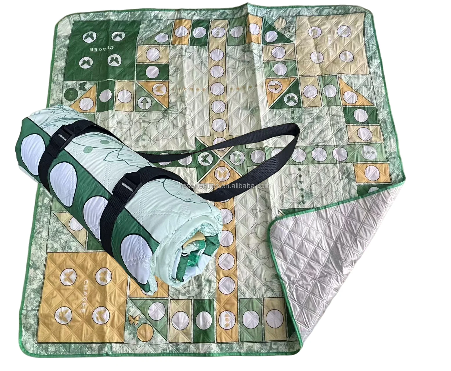 Custom Logo Waterproof Lightweight Portable High Quality Ultrasonic Jumbo Size Aluminum Foil Mat Outdoor Sports Camping Picnics