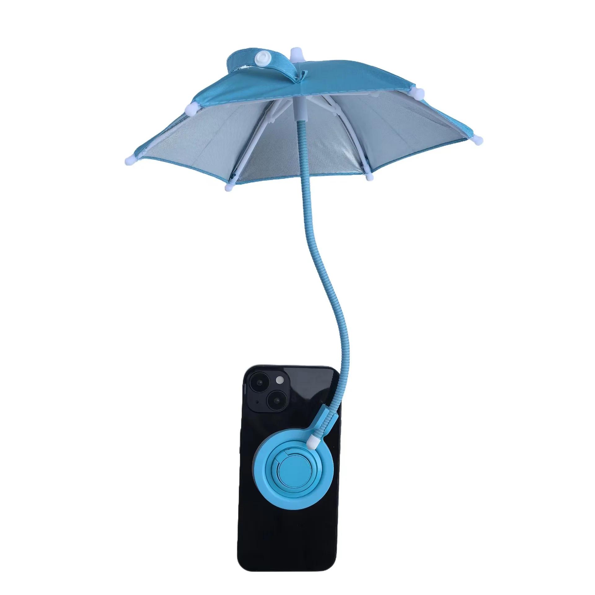 Magnetic Phone Umbrella Outdoor Phone Sun Shade Shield with Flexible Rotatable Phone Ring for iPhone for Magsafe Anti-Glare