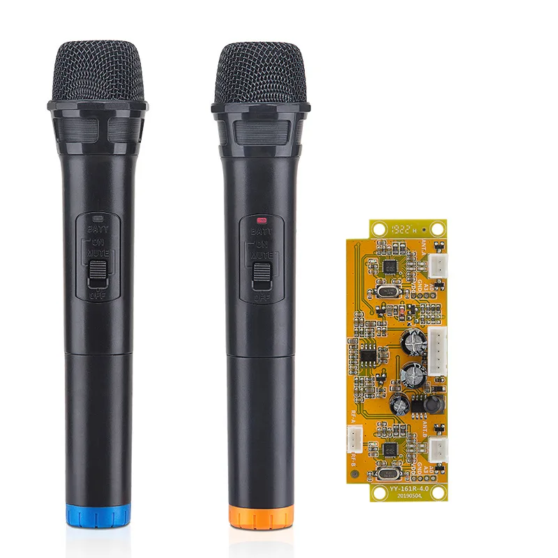 Kit Module Mic Wireless Microphone BT FM USB D Card AUX Remote PCB PCBA