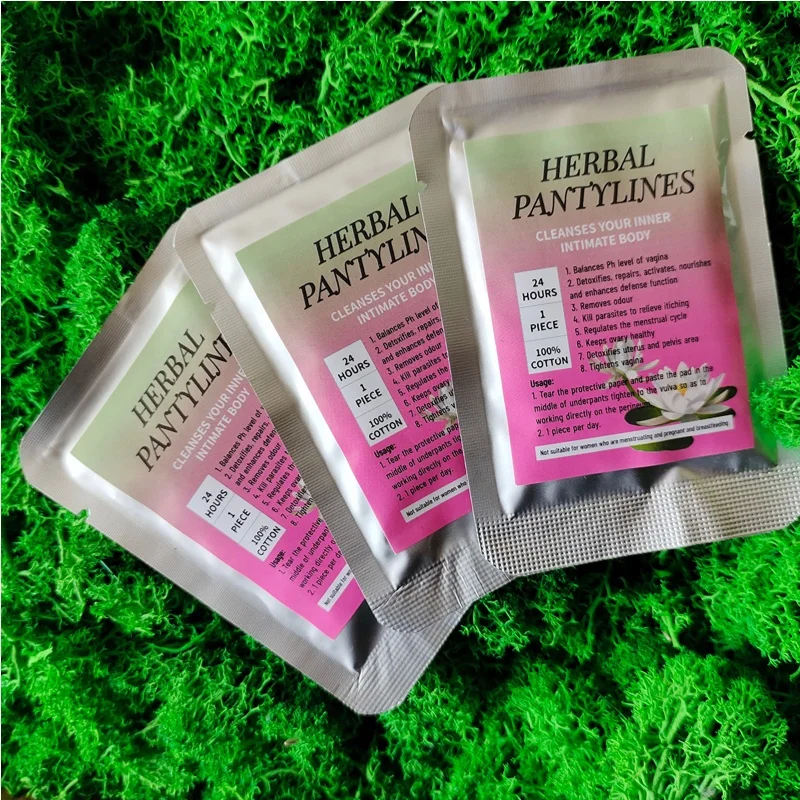 Private Label100 Herbal Panty Liner Yoni Herbal Pad Regulate The