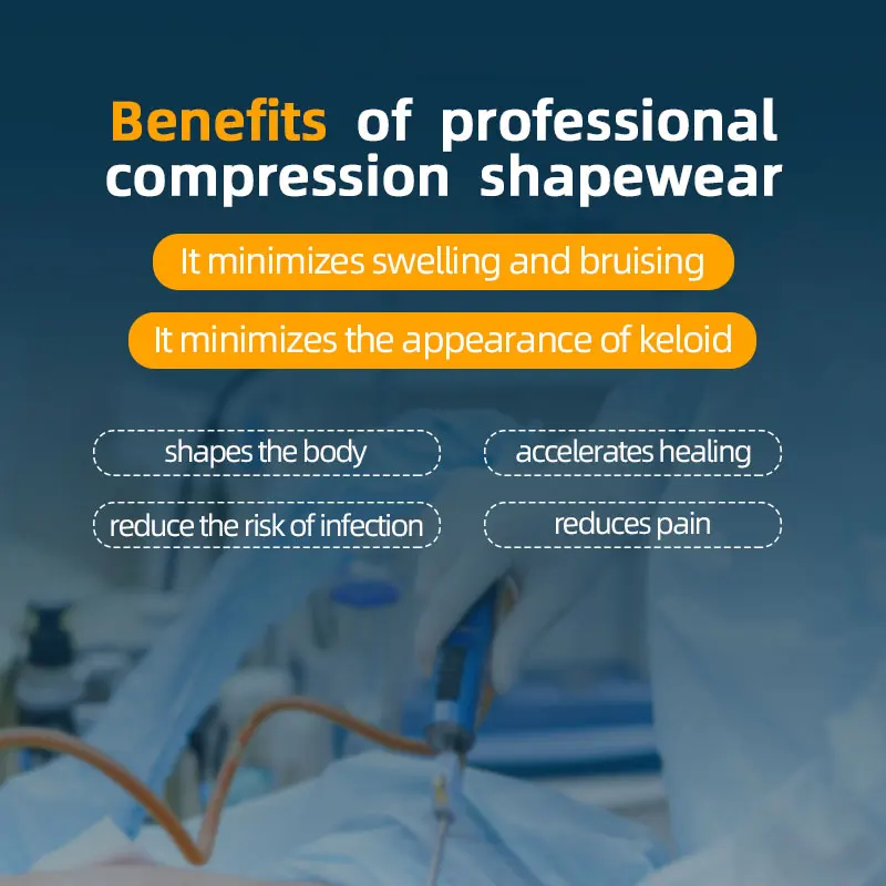 Women High Waist Open Crotch Zipper Post Operative Surgery Compression