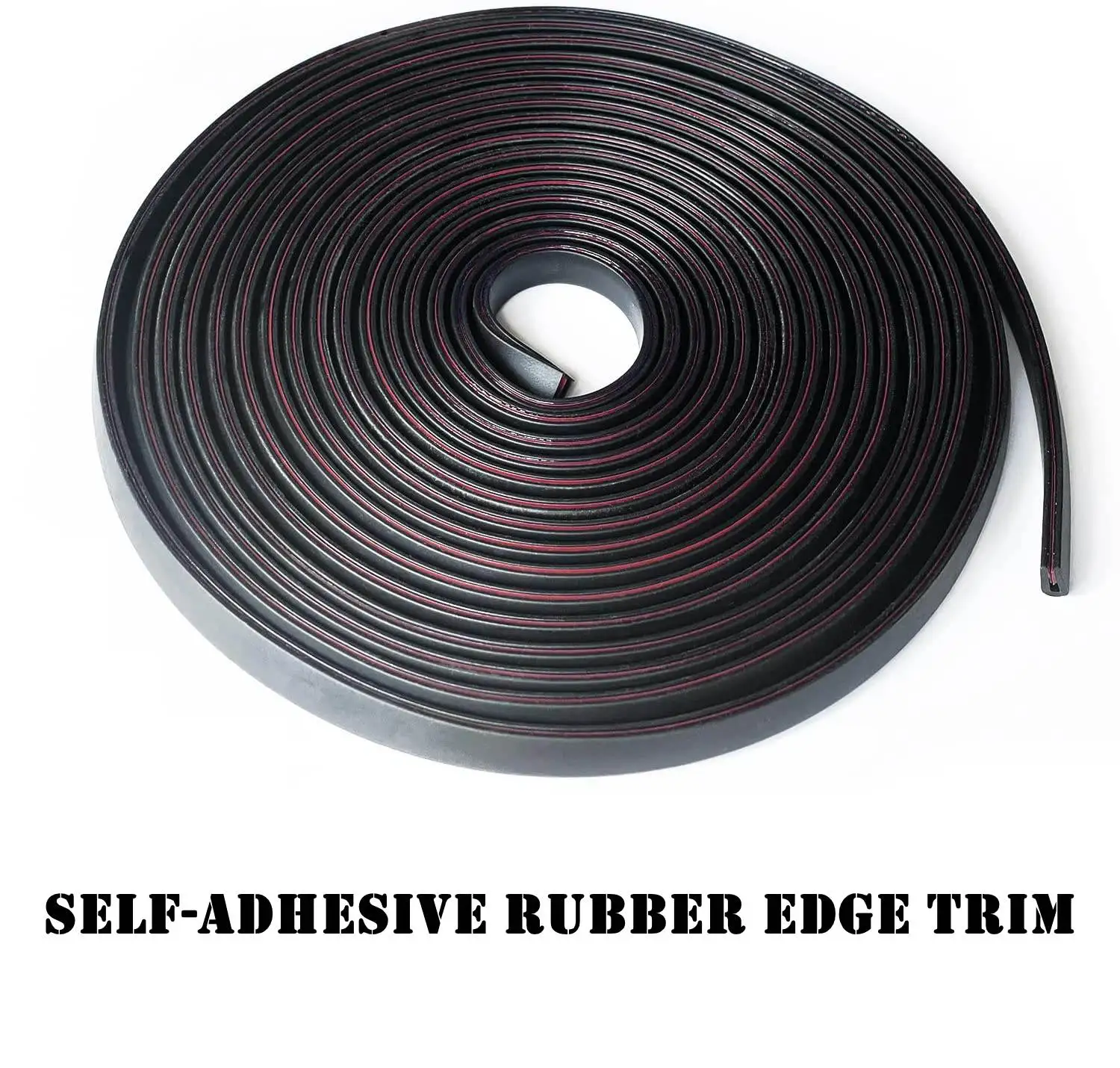 Self-Adhesive Rubber Edge Trim, Edge Protector for Sheet Metal, EPDM Material, Fit 1/16"(1.6mm)