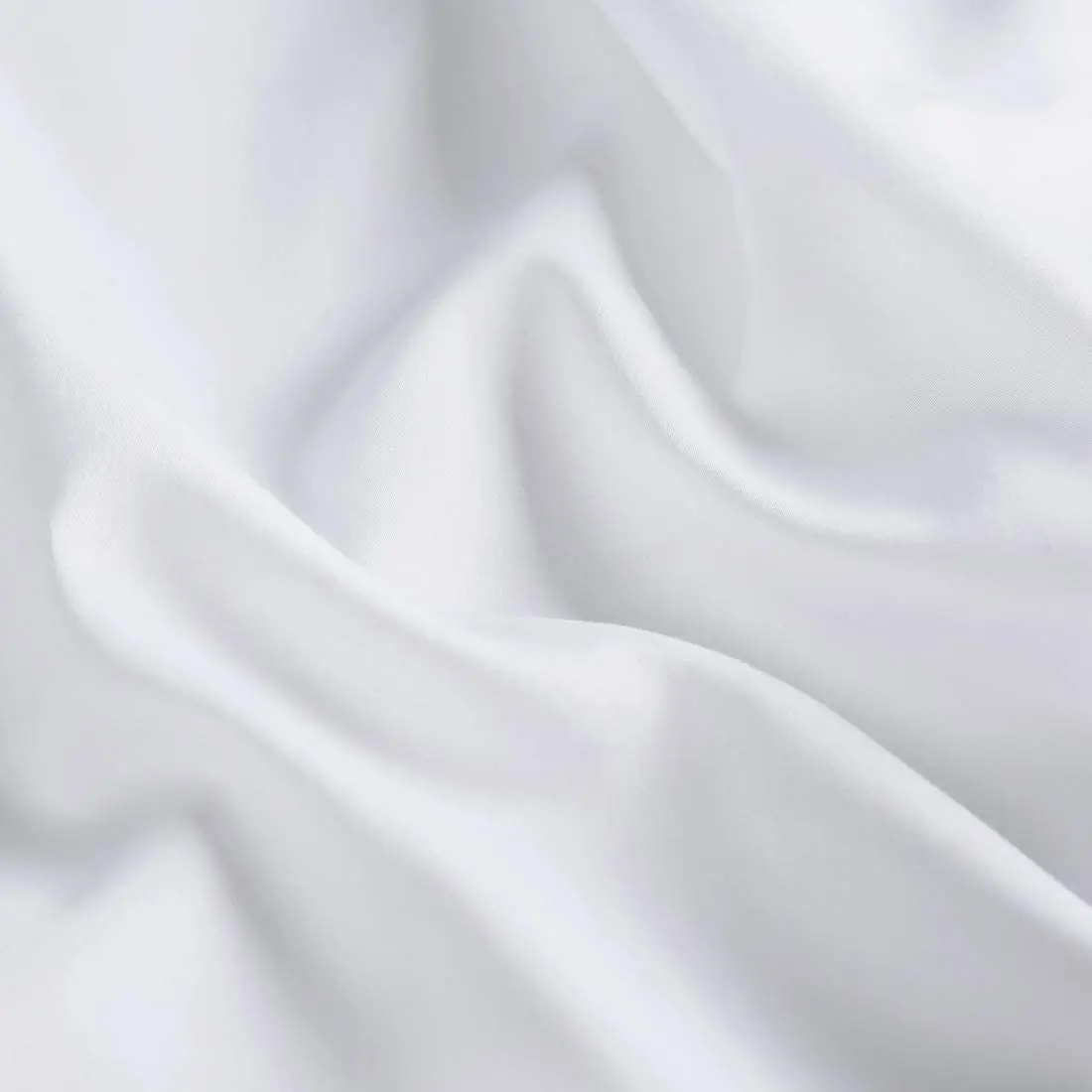 Fabric 50%cotton 50%polyester 40s 227tc Satin Plain White Hotel ...