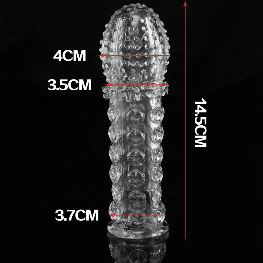 Popular Adult Reusable Intimate Penis Enlargement Condom  Large Condoms Spirit Draggon Silicone Sex Toys Condom for Men