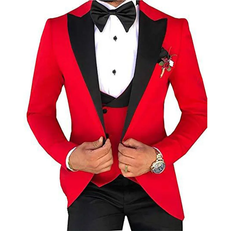 Wholesale Slim Fit Tuxedo Groom Men Suits 3 Pieces Wedding Suits For Men -  Buy Wedding Suits For Men,Mens Suits 3 Piece Slim Fit,Men Blazer Suits  Product on Alibaba.com