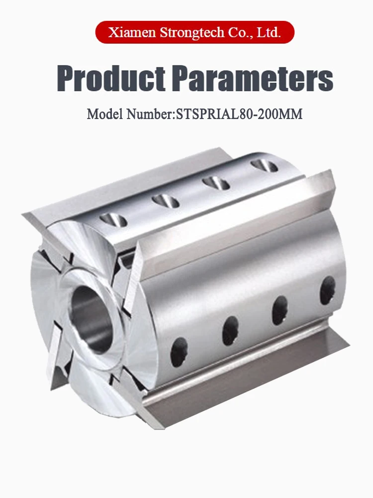 Livter Tungsten Carbide Tipped Wood Planer Spiral Cutter Head Hss