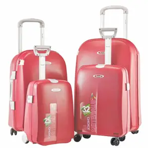 18 21 27 31inch Lock Luggage with Spinner Wheels for Long Travel 4 Pieces Durable PP Hardshell Suitcase Sets Large Capacity Bags
