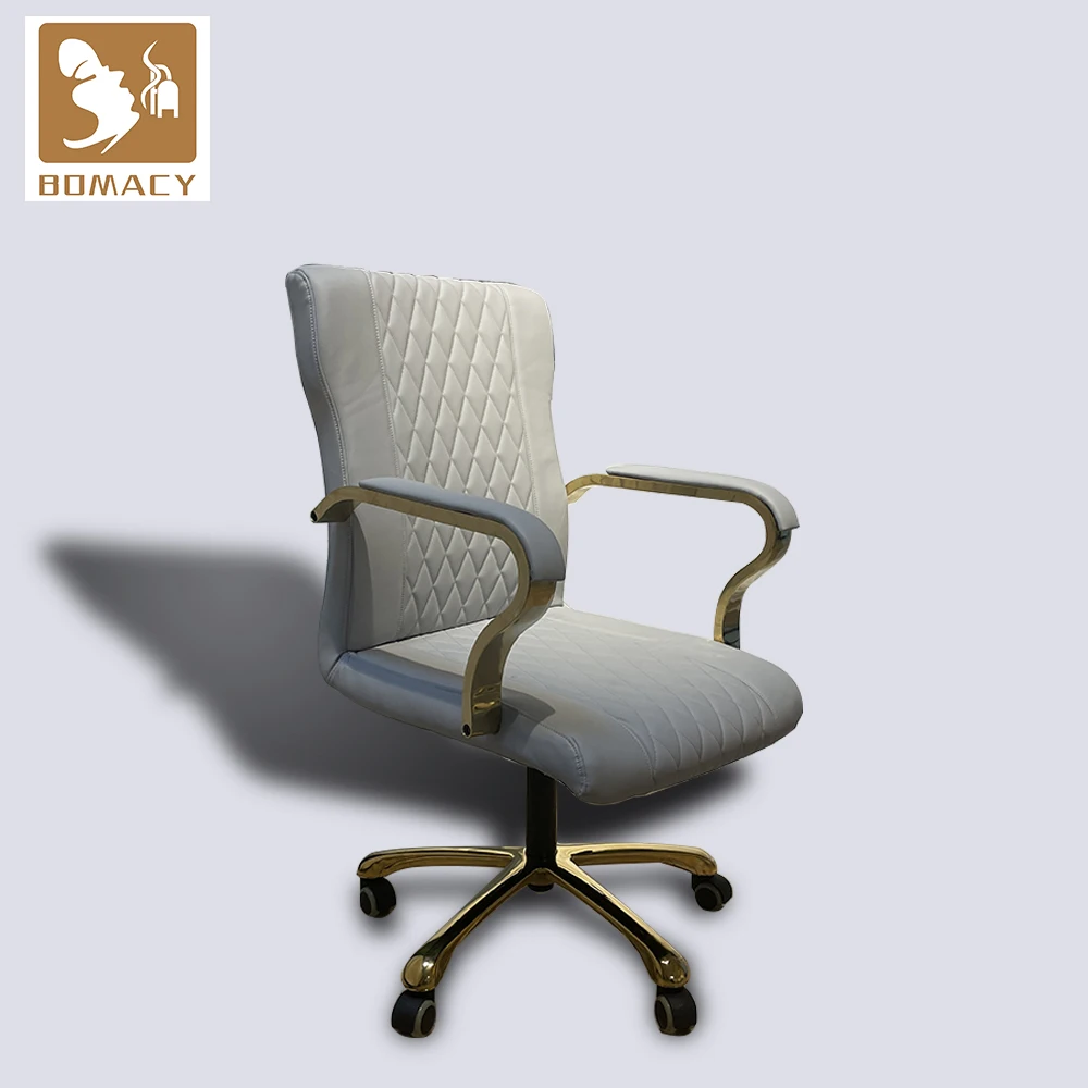 Manicure Beauty Luxury Nail Tables and Leather Set Equipment Hair Executive Ergonomic Sets Furniture Salon Office Swivel Chairs