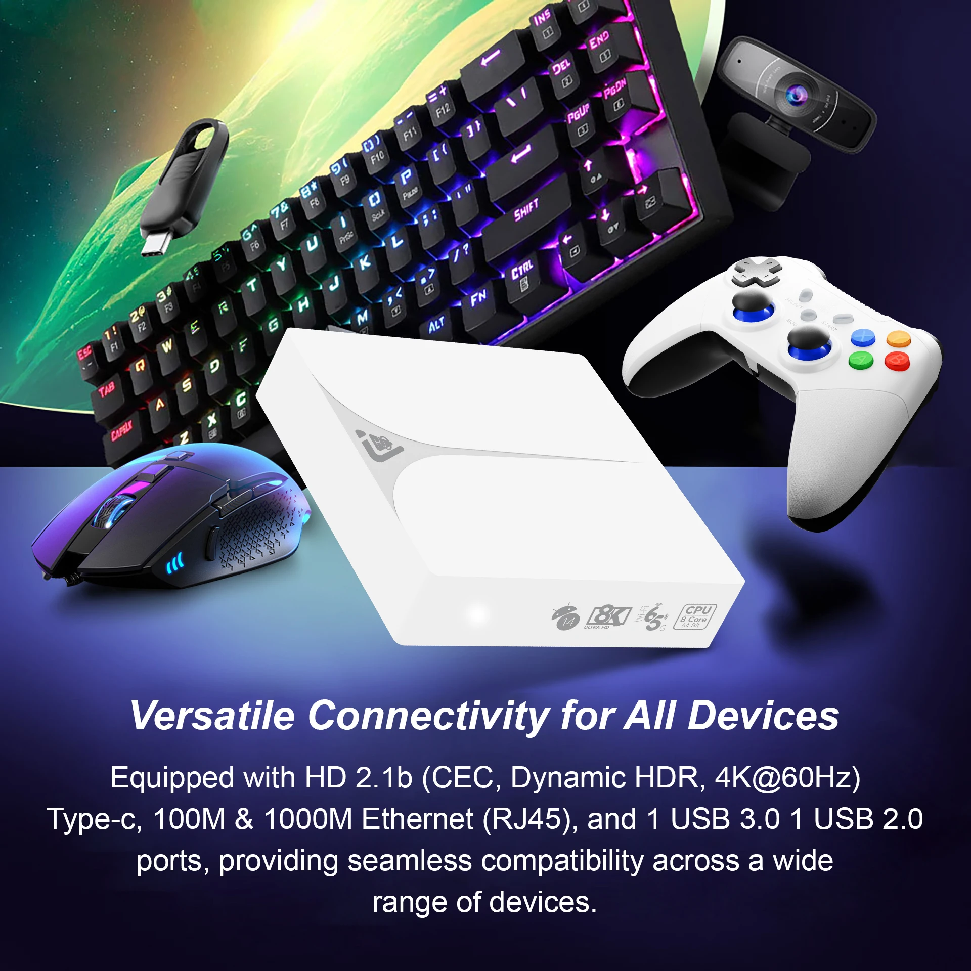 Zoku C9 TV BOX - 4GB RAM, 128GB ROM, 4K Android 14 Set Top Box Zoku C9 TV BOX - 4GB RAM, 128GB ROM, 4K Android 14 Set Top Box