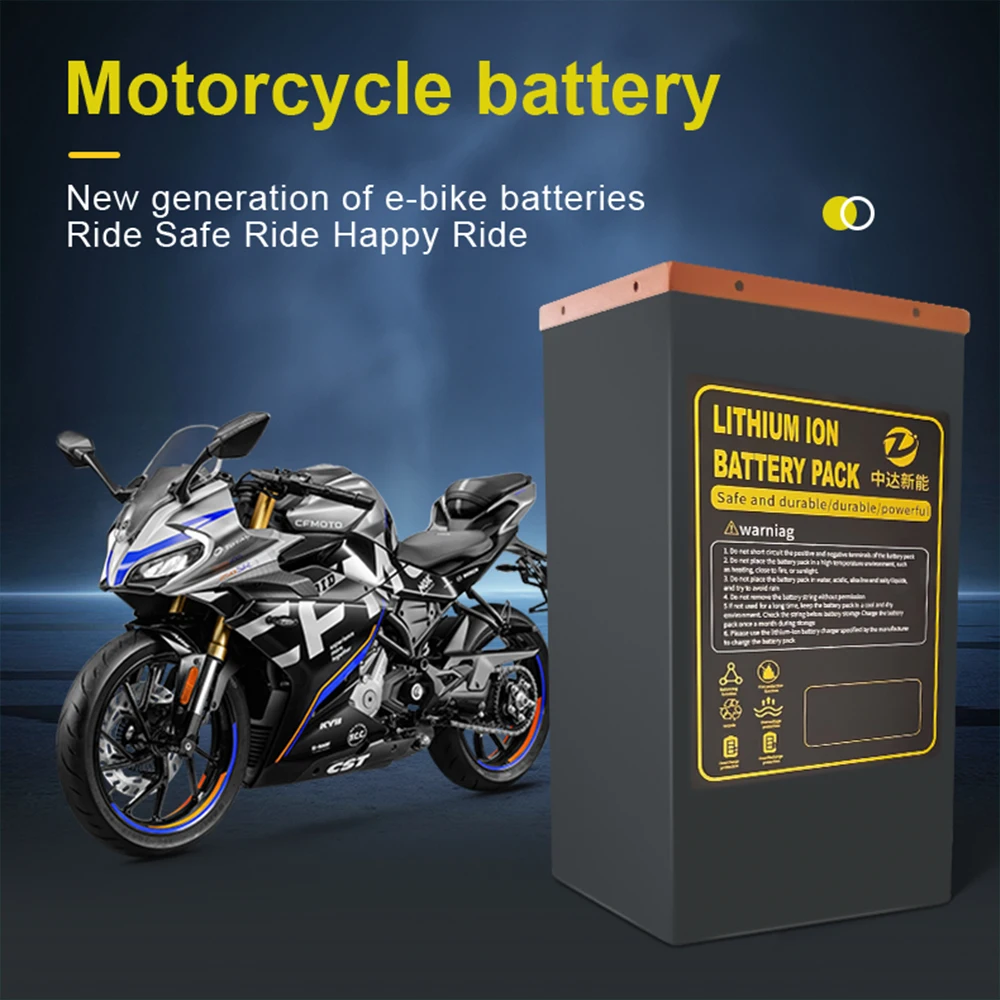 ZD 48V 60V 72V 50Ah 60Ah 80Ah 100Ah Lithium Rechargeable Batteries Lithium Ion Battery Packs for Electric Bicycle/Motorcycles