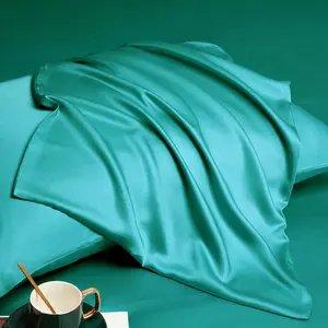 Custom Logo Luxury Envelop Closure Pillowcase 100% Bamboo Fiber/Silk/Cotton Hypoallergenic Eco-Friendly Air-permeable Hotel