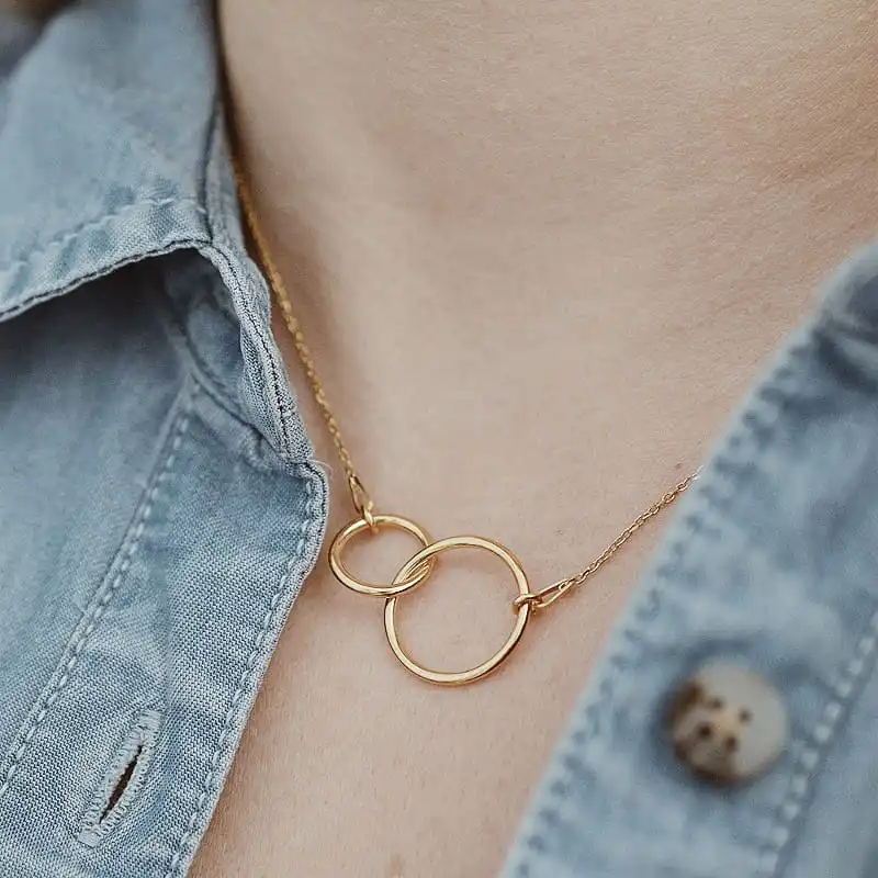 アクセサリー Llife DOUBLE RING PENDANT Circle of Life Double Ring