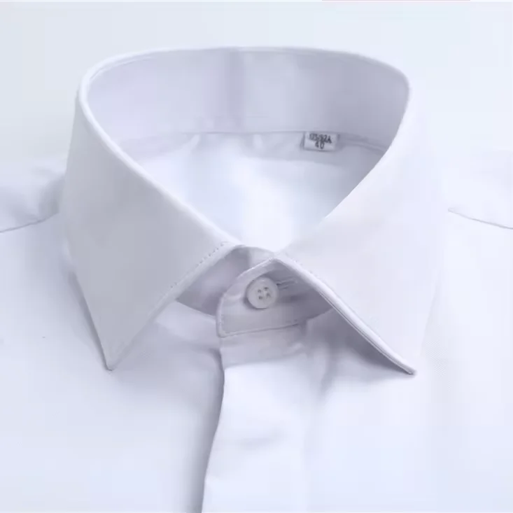 Tuxury Mens French Cuff White Dress Shirt - Slim Fit