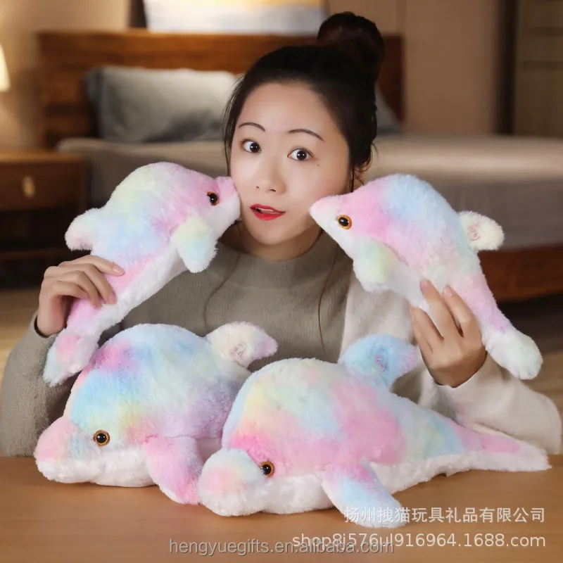 Valentine's Day Creative 34CM Glowing Pillow Led Light Colorful Luminous Stars Plush Toys For Kids Children