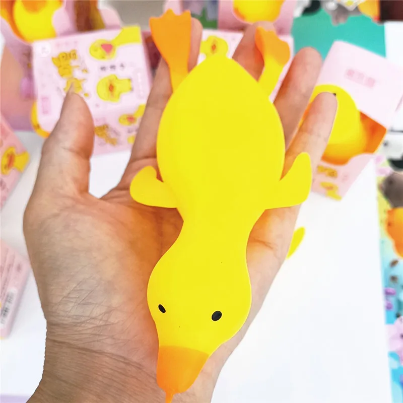 2022 Mini Small Duck Fidget Squeeze Toys High Quality Cute TPR Squishy Mochi Toy Animal for Kids