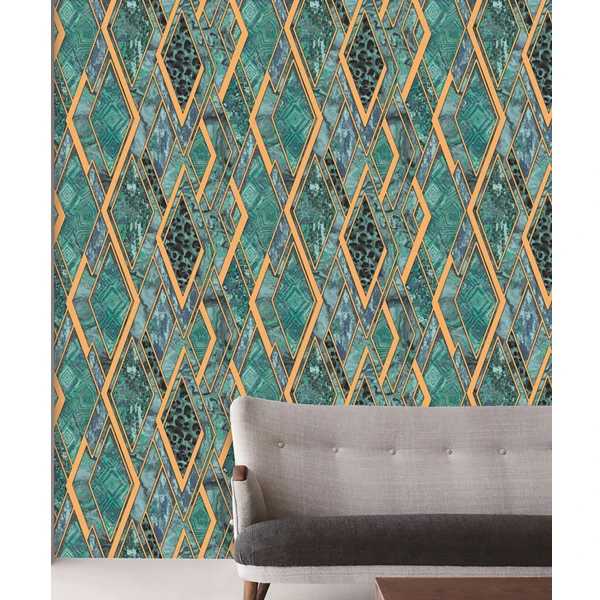 Modern Design Wallpaper Home Decor Geometric Wallpaper PVC Waterproof Wallpapers/Wall Coating