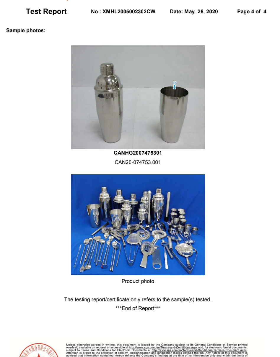 Professional Bar Supplies Mixing Tools For Home Bartending Stainless