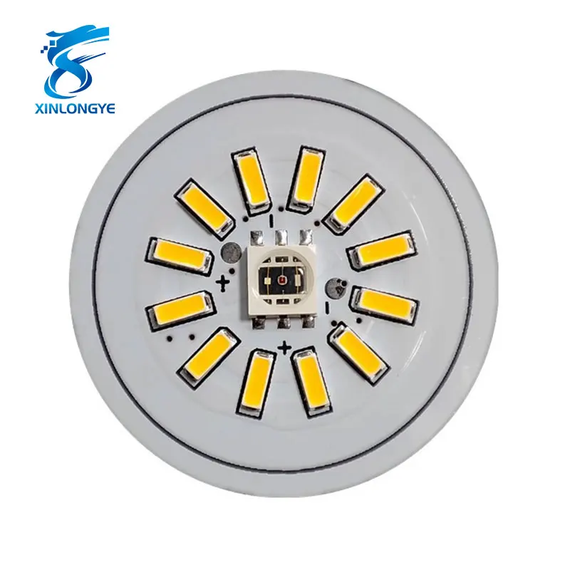 DC 5V 3W LED Light Source Board 31mm OD/10mm Aluminum PCB SMD5730 White/Warm/Neutral/Red/Green/Blue/Yellow/Purple LED Modules