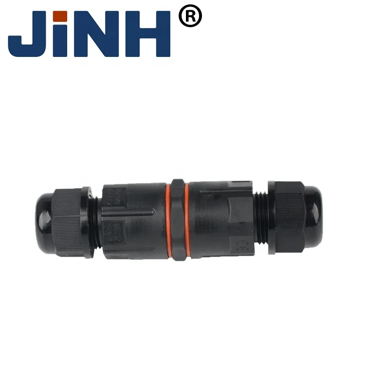 IP68 Waterproof Connector Push in Quick Connection Electric 3P Outdoor Waterproof Connector