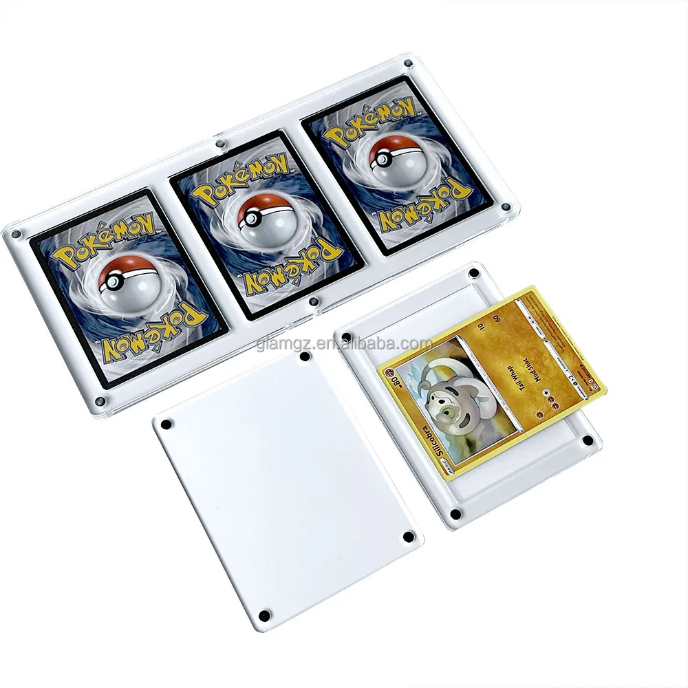 Acrylic Grading Card Slabs Magnetic Pokemon Case Box Booster - Buy ...