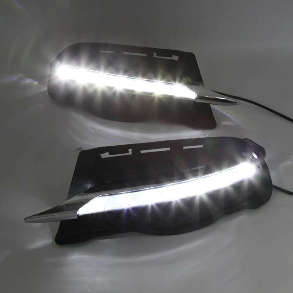 Daytime Running Lights LED Assembly Fog Driving Lamp Cover for Mercedes Benz C Class W204 C180 C200 C250 C260 C300 2008 2010