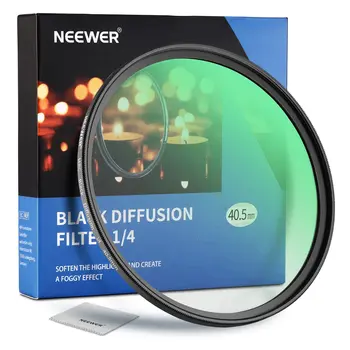 Big Promotion 50% off  40.5mm Soft Dreamy Filter Black Diffusion 1/4 Filter Black Mist Finish Soft Glow Diffuser Lens Filters