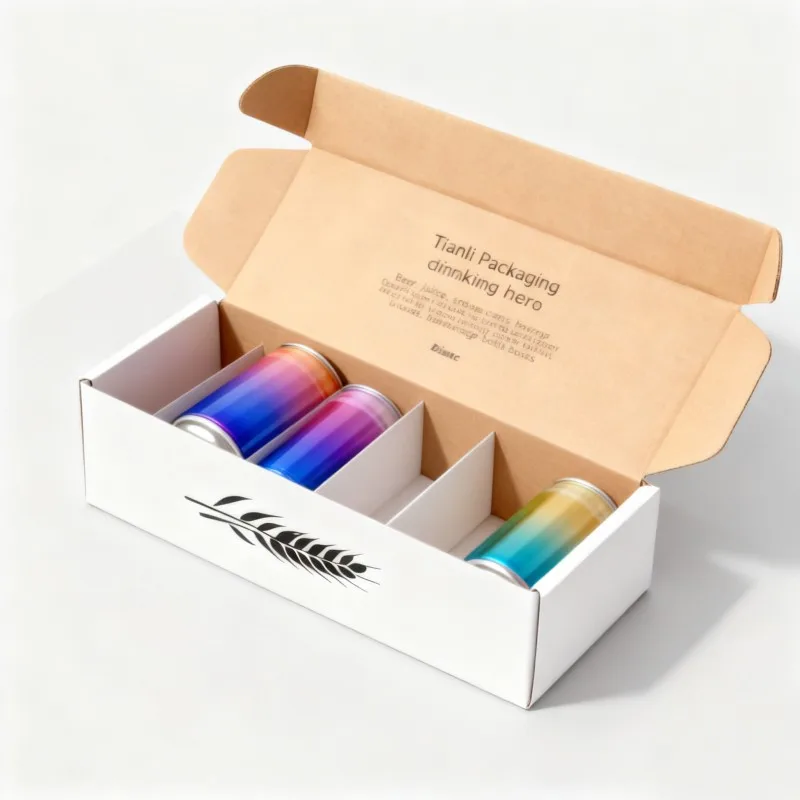 Cheap Recyclable Customize Sturdy Mailing Glossy Laminated Corrugated Paper Box Beverage Soda Water Beer Juice Packaging Box