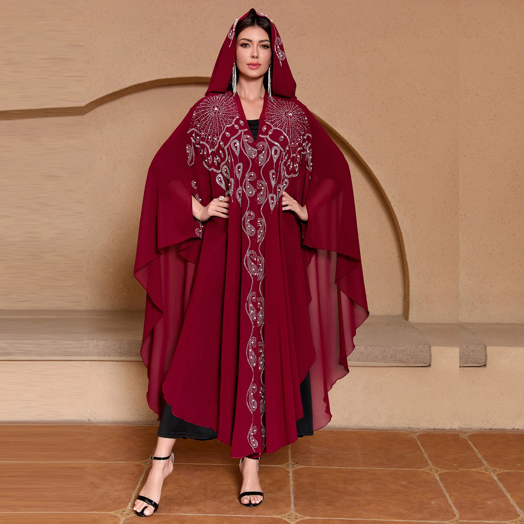 chinese dress ladies Yiqinyuan Women Long Sleeve Dubai Turkey Hijab Dress Autumn Floral Printed Maxi  Dress Islamic Clothing Green at Amazon Women's Clothing store