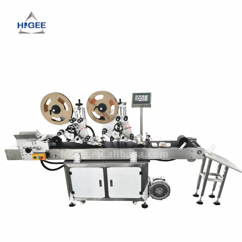 Fully Automatic Piggyback Price Tag Labels Attaching Labelling Systems Top Surface Hand Tag Sticker Labeling Machine