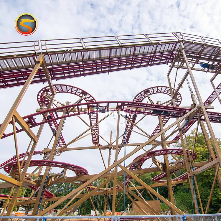 Лидер продаж большая тематическая игра в горку парк развлечений американские горки крутящаяся американская горка продажа