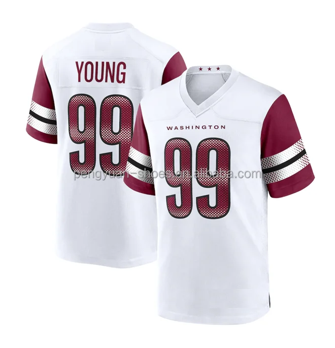 Wholesale 2022 Best Quality #17 Terry McLaurin #99 Chase Young #11 Carson  Wentz #21 Sean Taylor #1 Dotson American Football Jersey From m.