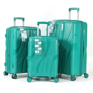 Wholesale Unisex Luxury Travel Set Unique 3 PCS 20/24/28 Inch PP Luggage Sets Trolley Suitcase Waterproof with Polyester Lining