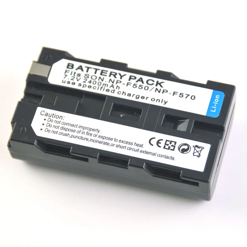 Rechargeable NP-F550 NP-F570 Battery Pack for Sony Digital Camera HXR-MC2500C HVR-Z1E Z1 TRV82 PLM-A55 factory