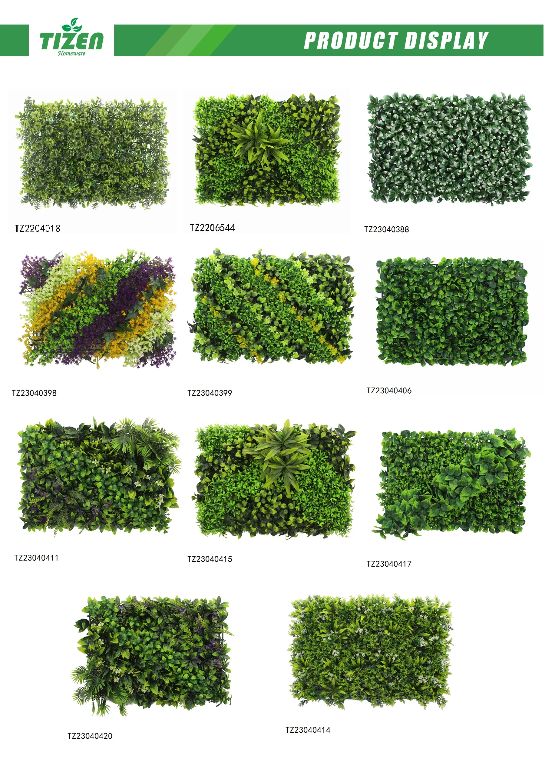 synthetic grass wall
