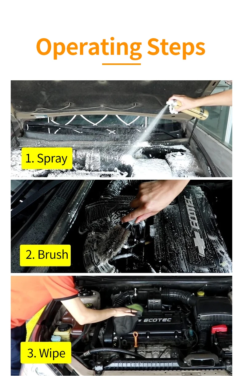 Car Care Products Foaming Engine Degreaser Spray All Purpose Foam