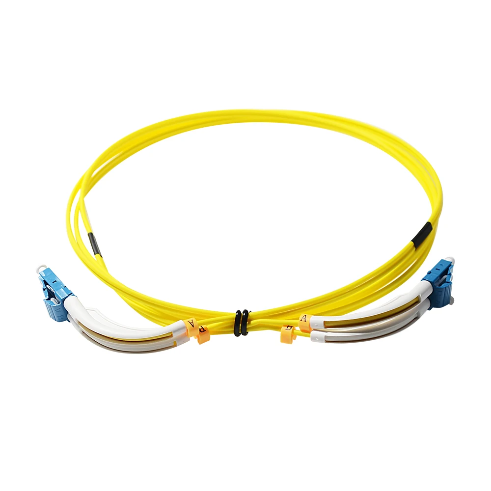 90 degree angle boot SC LC fiber optic patch cord