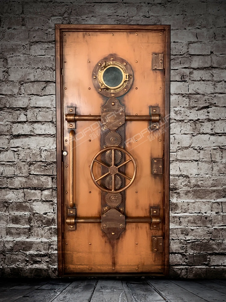 Customized Metal Door Decoration Retro Industrial Wind Vank Door Bar