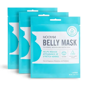 Wholesale private label natural prevention stretch mark mask firming moisturizing pregnancy belly sheet mask