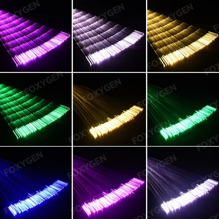 Led Fiber Optic Ceiling Decoration Materials Starlight Panels Kit 16W RGBW LED Fiber Optic for Ceiling Tiles Stretch Ceiling factory