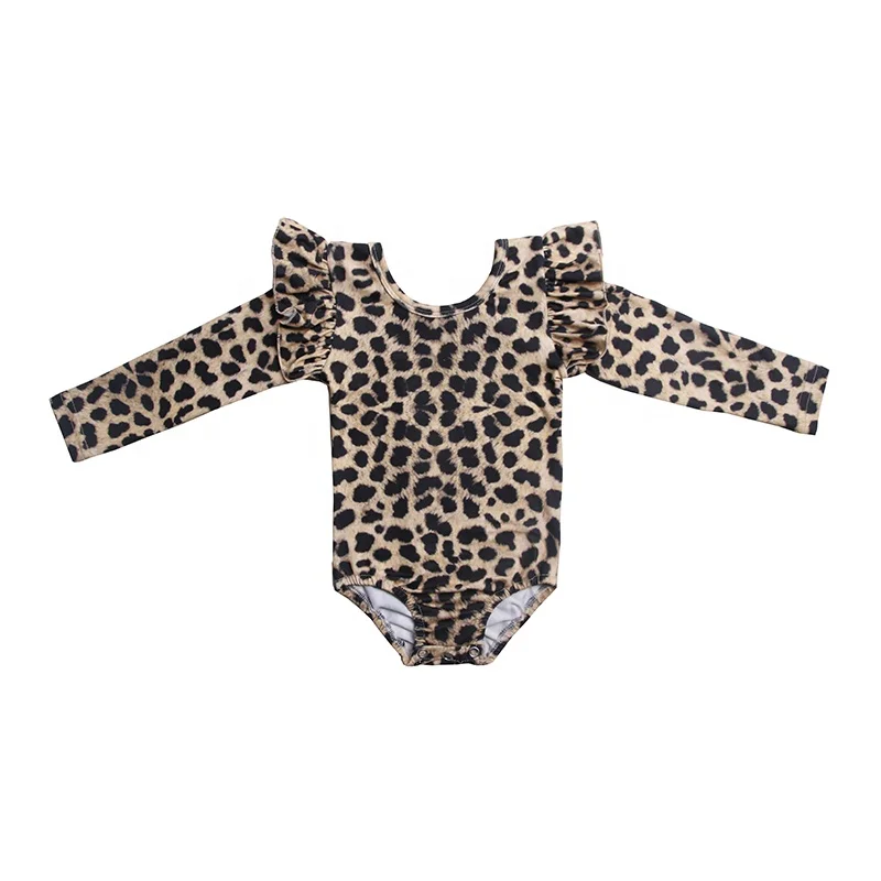 Leopard Print Bodysuit Long Sleeve 