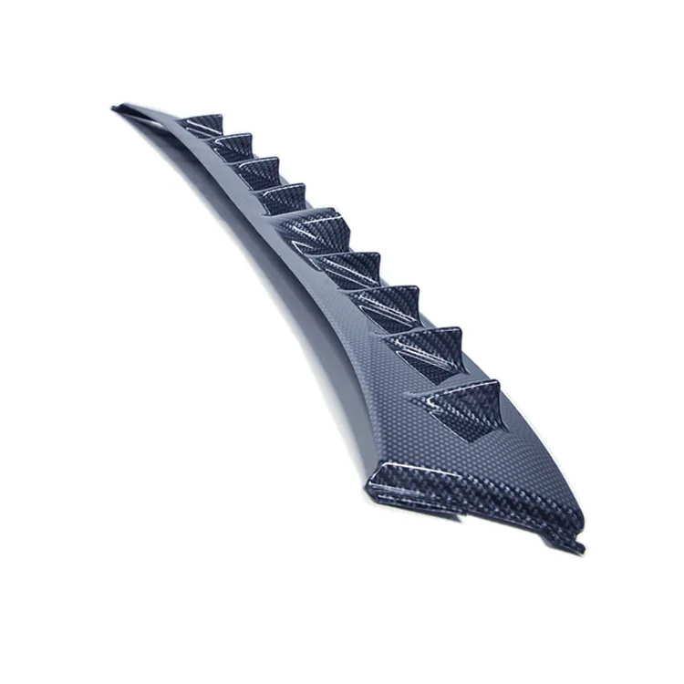 Auto Refit Shark Fin Roof Spoiler Glossy Black Carbon Fiber Rear