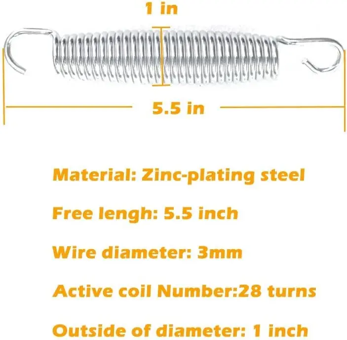 Пружина для батута из нержавеющей стали пружина натяжения сверхпрочной