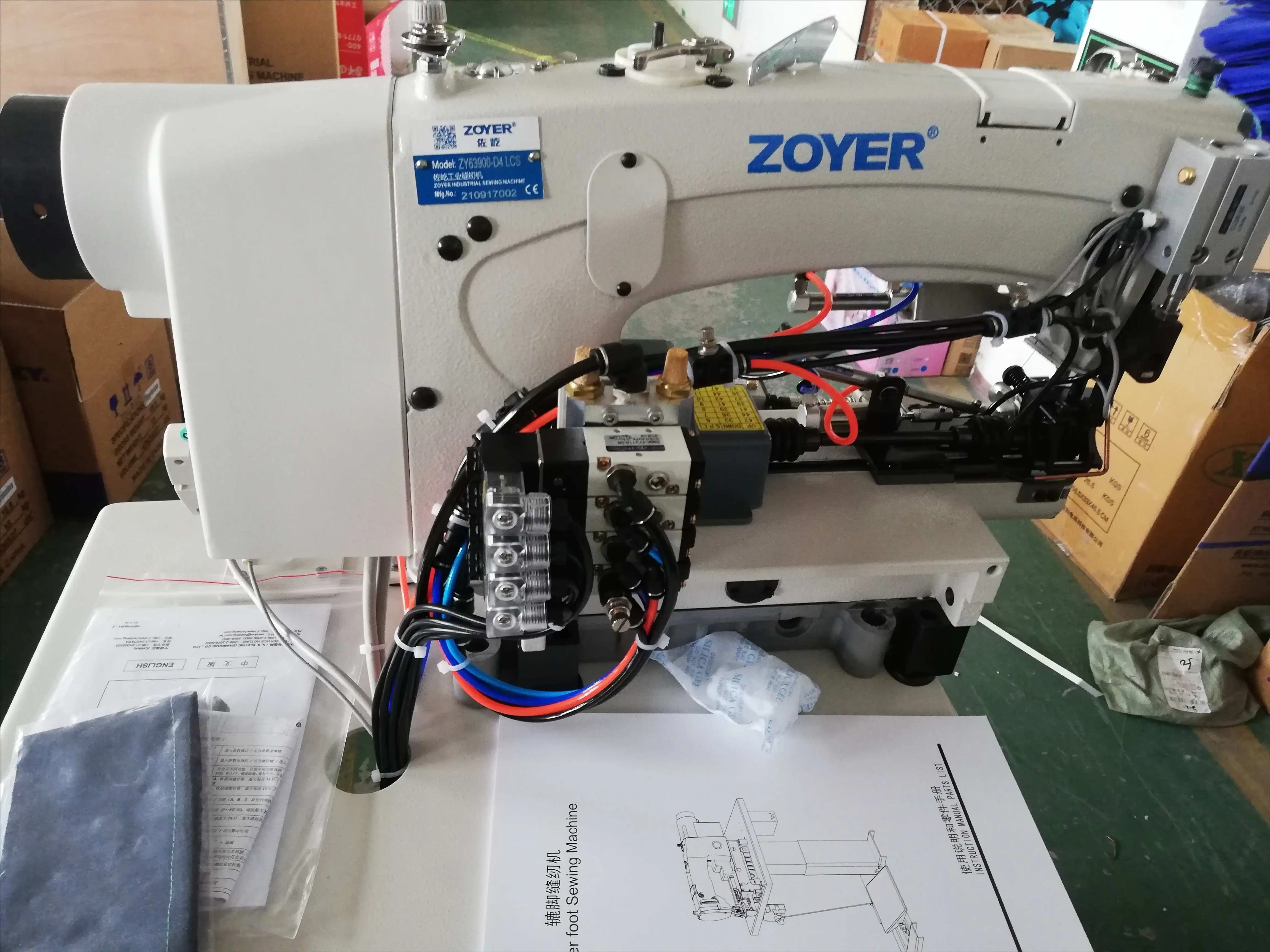 ZY63900-D4LCS Automatic Jeans Trousers Bottom Hemming Industrial Sewing Machine