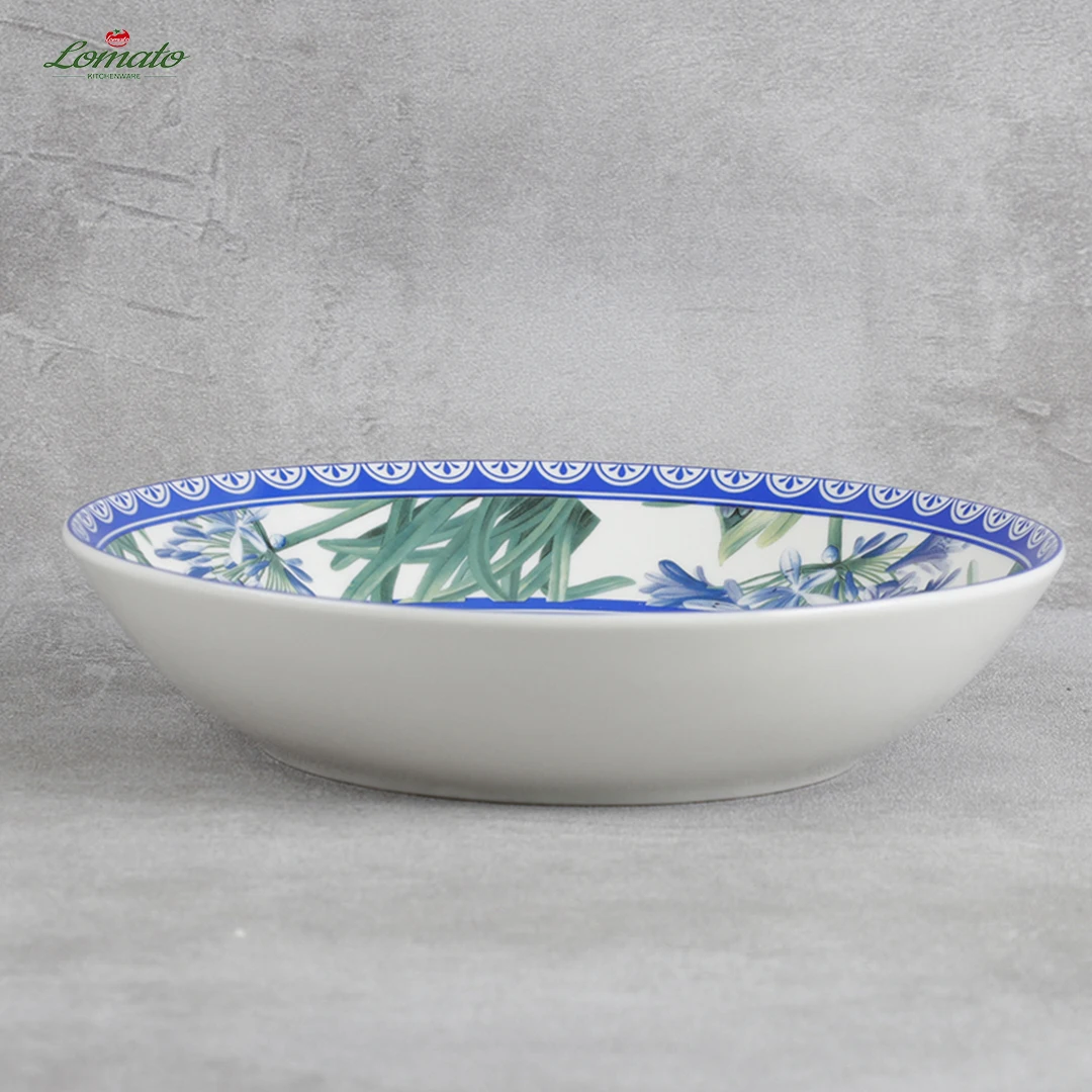 Non Harmful Porcelain Dinnerware Set Printed Ceramic Tableware for Safe Dining Experience