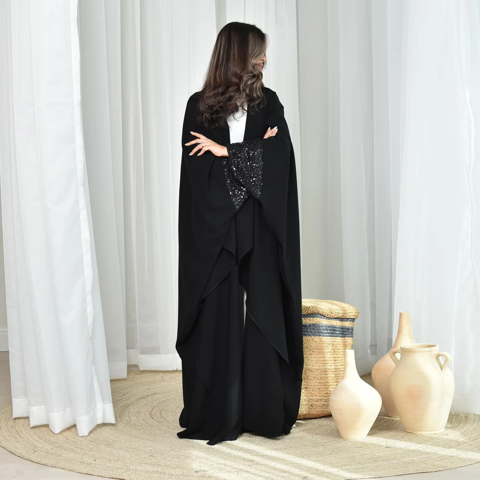 Eid Open Fashion Dresses Women Muslim Dubai Abaya Long Dress Muslim Islamic  Clothing for Women