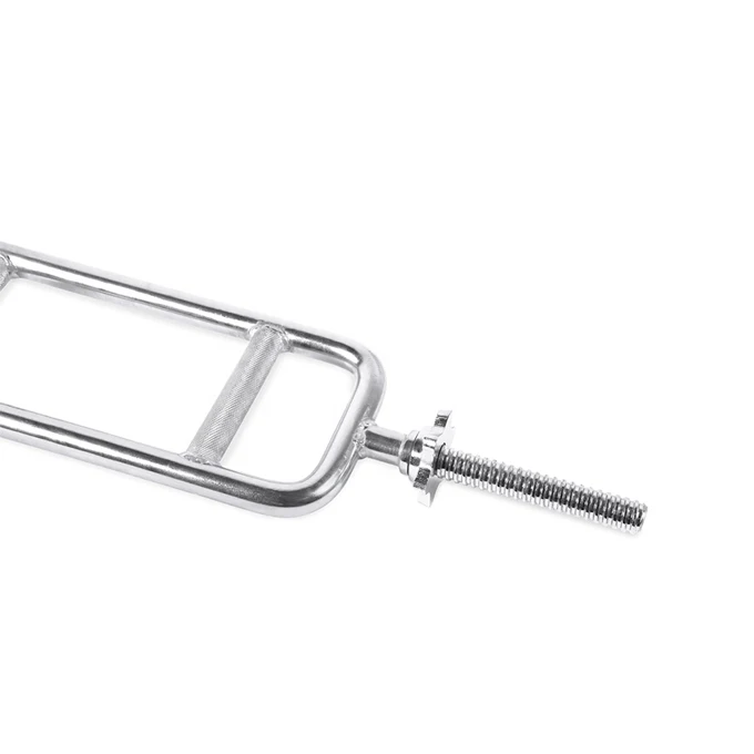 34 Inch Standard Threaded Solid Chrome Tricep Bar