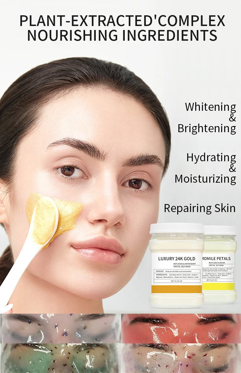 Private Label Natural Face Spa Whitening Jelly Mask Anti Aging