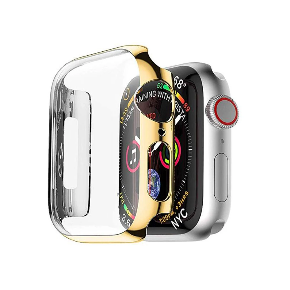 Оптовая продажа прочный ремешок из нержавеющей стали с чехлом для Apple Watch iWatch 38 42 мм