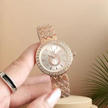 small rose gold watch for ladies orologio donna quartz watches geneva High quality top grade watch girl diamond brand